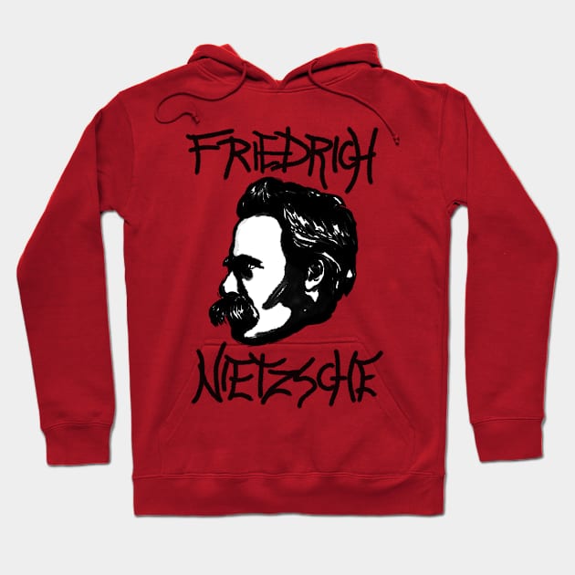 Friedrich Nietzsche ink Hoodie by HelenaCooper